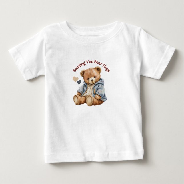 Bebé Camiseta de Teddy Bear Hug (Anverso)