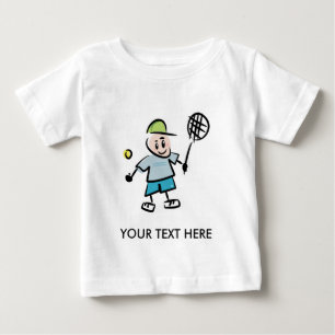 Bebé Camiseta de tenis para niños con jugador de tenis