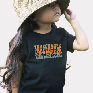 Bebé Camiseta de tercer cumpleaños divertida