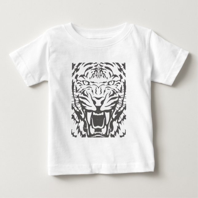 Bebé Camiseta de Tigre ruidosa (Anverso)