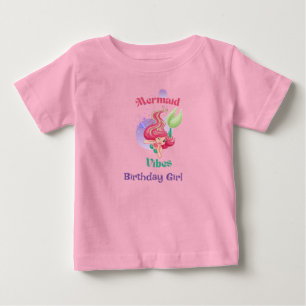 Bebé Camiseta de toddler de Vibraciones de Sirena Perso