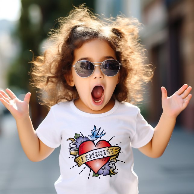 Bebé Camiseta de toddler feminista (Be inspired and proud with our awesome feminist toddler tee shirt. )