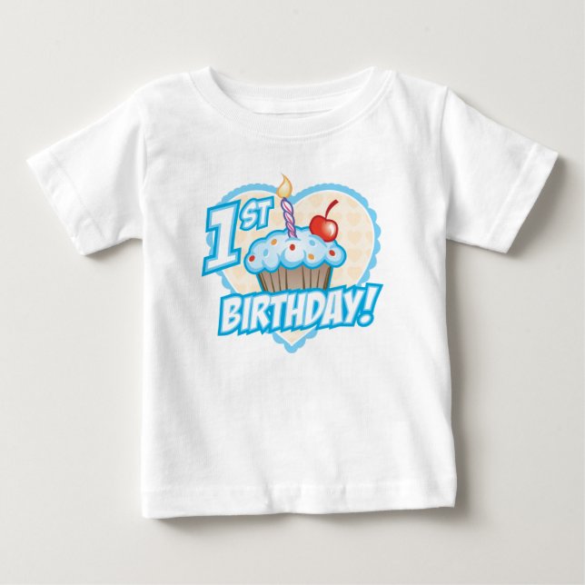 Bebé Camiseta de torta de cumpleaños para niños (Anverso)