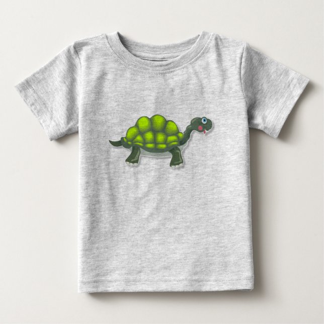 Bebé Camiseta de tortuga (Anverso)