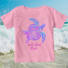 Bebé Camiseta de tortuga marina de la isla de Amelia