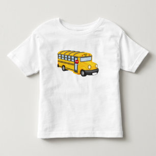 Bebé Camiseta de transporte de niños en el autobús esco