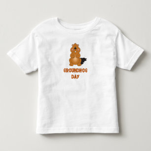 BEBÉ CAMISETA DE TREN DEL DÍA DE GROUNDHOG