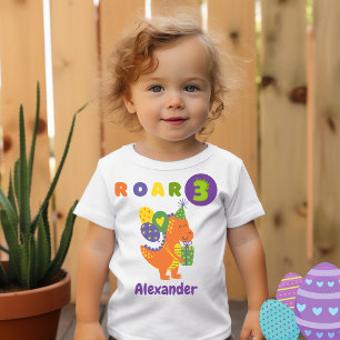 Bebé Camiseta de tres años del Partido del Cumpleaños c