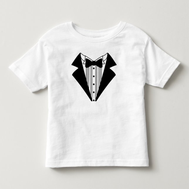Bebé Camiseta de Tuxedo Toddler (Anverso)