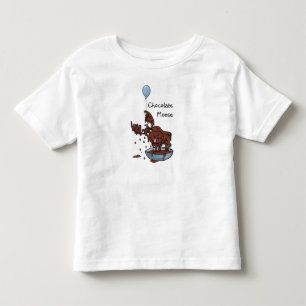Bebé Camiseta de un niño divertido, alce de chocolate
