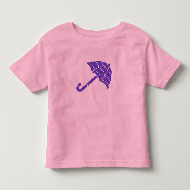 Bebé Camiseta de un niño morado (Anverso)