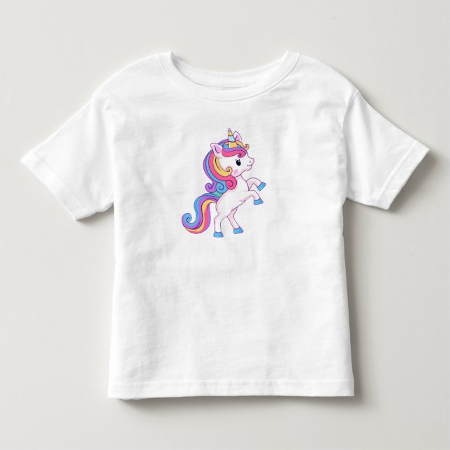 Bebé Camiseta de unicornio. (Anverso)