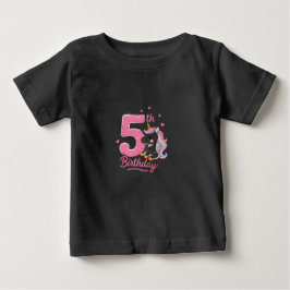 Bebé Camiseta de unicornio para niños/as de 5 años