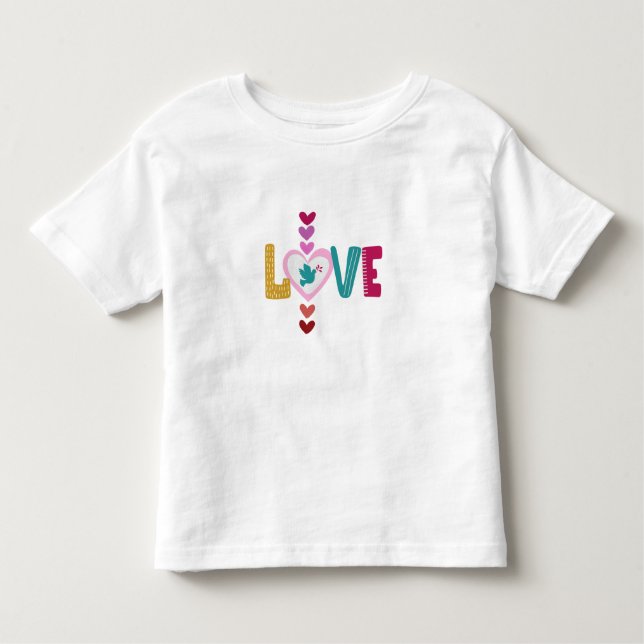 Bebé Camiseta de Valentine LOVE (Anverso)