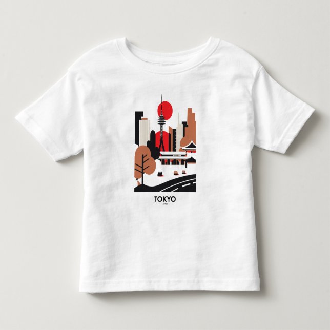 Bebé Camiseta de viaje a Tokio (Anverso)