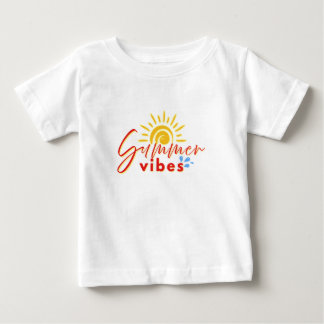 Bebé camiseta de "vibes de verano"