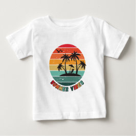 Bebé camiseta de "vibraciones de verano" de moda