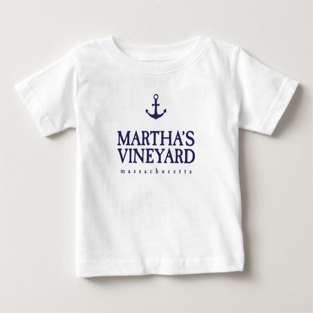 Bebé Camiseta de viñedo de Martha (Anverso)