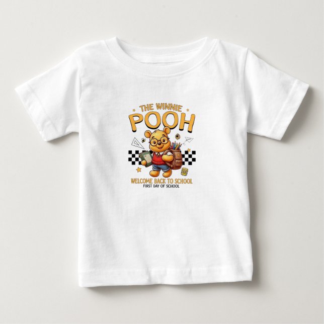 Bebé Camiseta de Winnie the Pooh Regreso a Clases (Anverso)