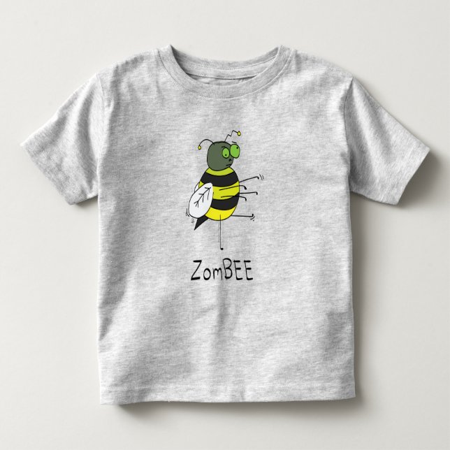 Bebé Camiseta de ZomBEE Zombie Bee Toddler (Anverso)