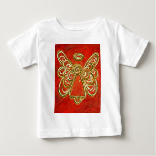 Bebé Camiseta del Ángel Rojo (imagen de ambos lados)