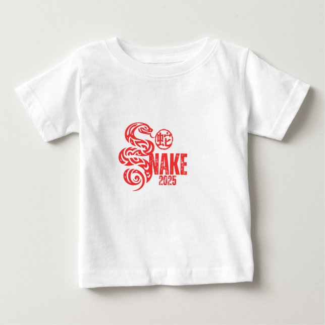 Bebé Camiseta del Año de la Serpiente 2025 (Anverso)