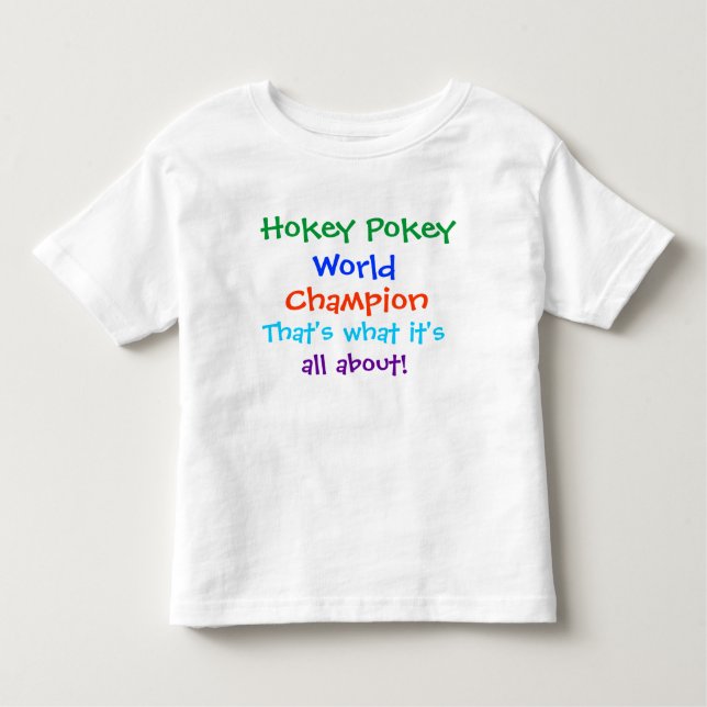 Bebé Camiseta del campeón del mundo del Pokey de Hokey (Anverso)