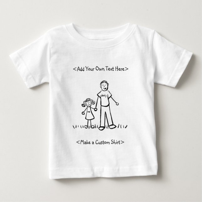 Bebé Camiseta del Chica de papá (Anverso)