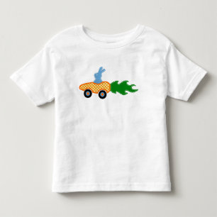 Bebé Camiseta del coche de la zanahoria del conejito
