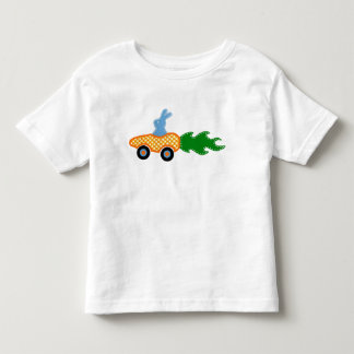 Bebé Camiseta del coche de la zanahoria del conejito