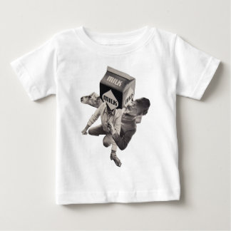 Bebé Camiseta del collage de la leche, niños