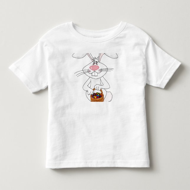 Bebé Camiseta del conejito de pascua (Anverso)