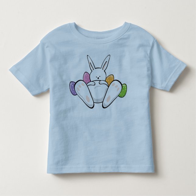 Bebé Camiseta del conejito de pascua para los niños, (Anverso)
