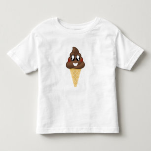 Bebé Camiseta del cono de helado de la emoji del