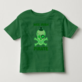 Bebé Camiseta del cráneo pirata del niño del Día de San