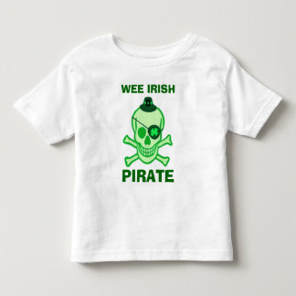 Bebé Camiseta del cráneo pirata del niño del Día de San