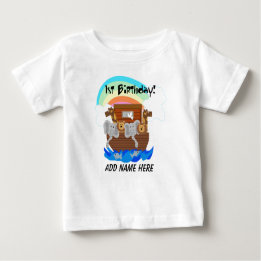 Bebé Camiseta del cumpleaños de la arca de Noah