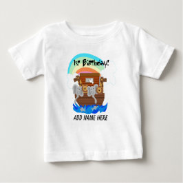 Bebé Camiseta del cumpleaños de la arca de Noah