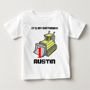 Bebé Camiseta del cumpleaños de la niveladora,