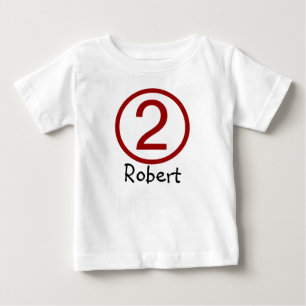 Bebé Camiseta del cumpleaños del personalizable de la