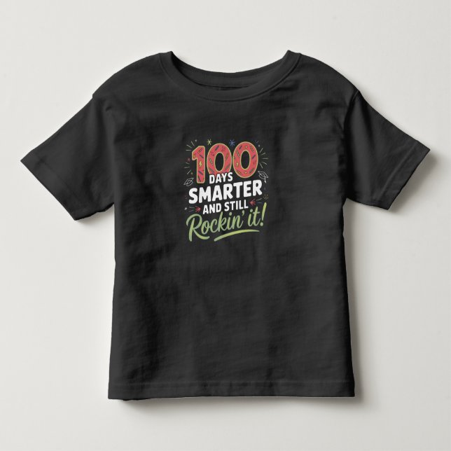 Bebé camiseta del día 100 de la escuela (Anverso)
