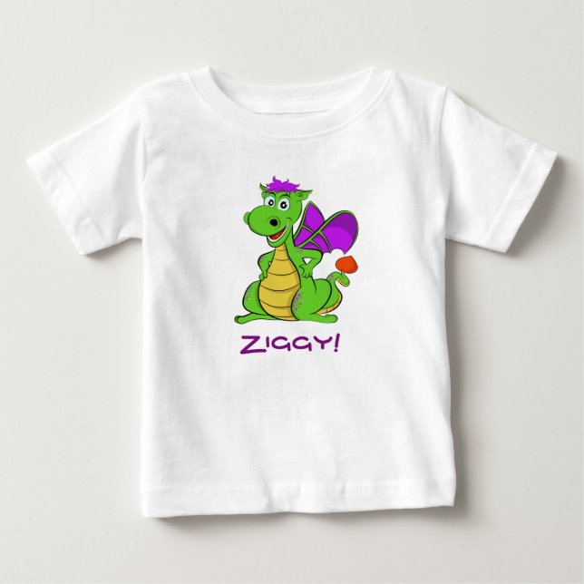 Bebé Camiseta del dragón de Ziggy (Anverso)