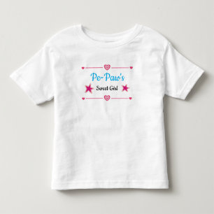 Bebé Camiseta del dulce Chica de Pe-Paw