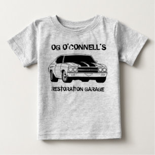 BEBÉ CAMISETA DEL GARAJE DE LA RESTAURACIÓN