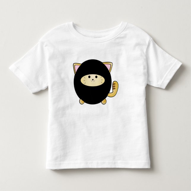 Bebé Camiseta del gato de Ninja (Anverso)