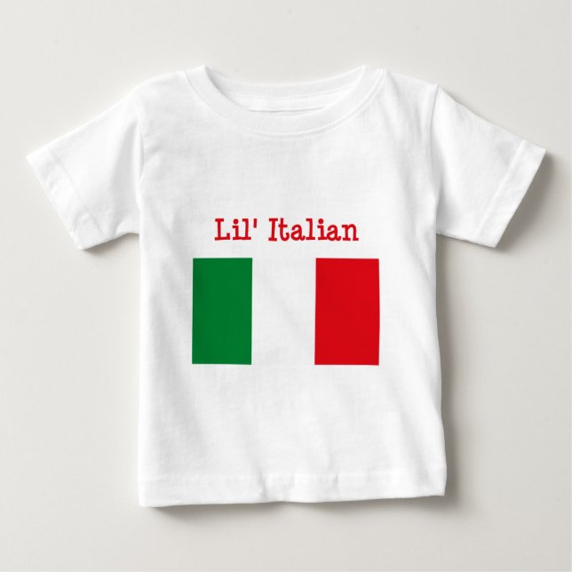 Bebé Camiseta del italiano de Lil (Anverso)