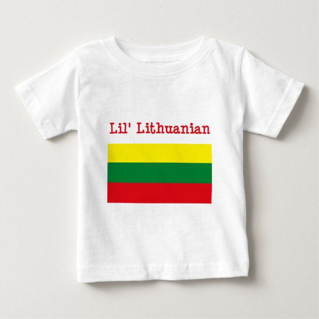 Bebé Camiseta del Lithuanian de Lil (Anverso)