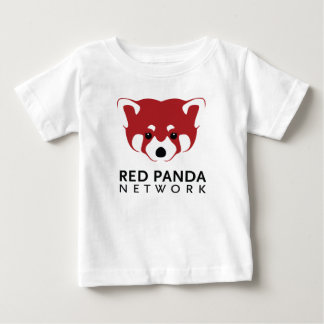 Bebé Camiseta del logotipo de la panda roja