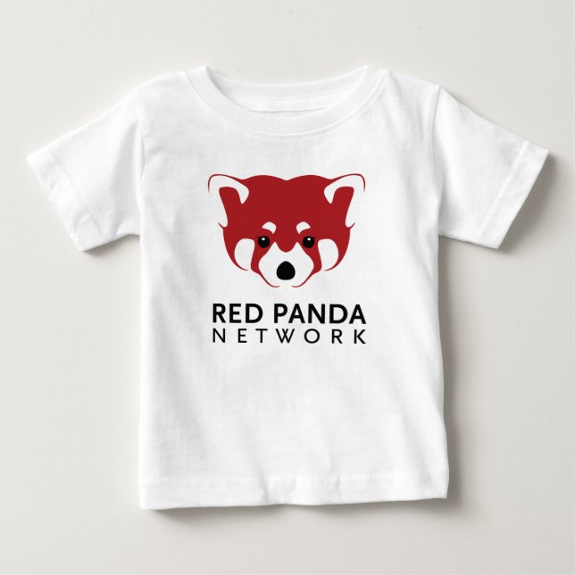 Bebé Camiseta del logotipo de la panda roja (Anverso)