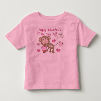 Bebé Camiseta del mono del el día de San Valentín del